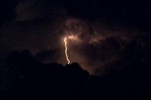 Lightning in the desert Lightning in the desert