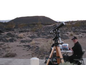 Mojo with Amboy Crater Mojo with Amboy Crater