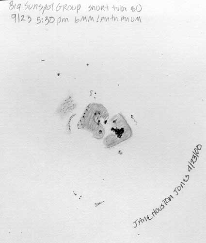 September 23 2000 Sunspot Detail