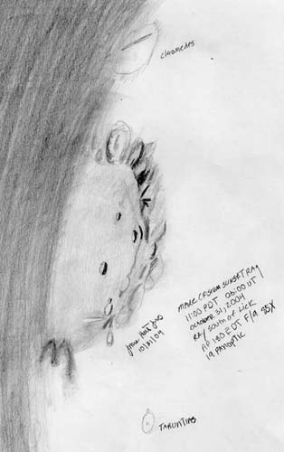 Mare Crisium Sunset Ray sketch
