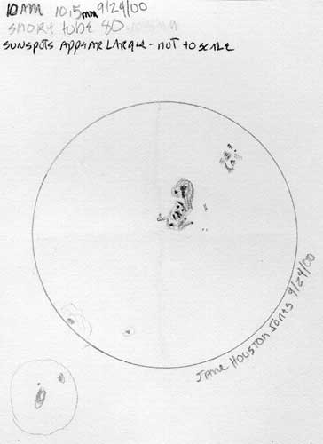 September 24 2000 Sunspots