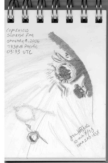Copernicus Sunrise Ray sketch